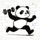 熊猫体育官方Logo - 一只可爱的熊猫手持运动器材